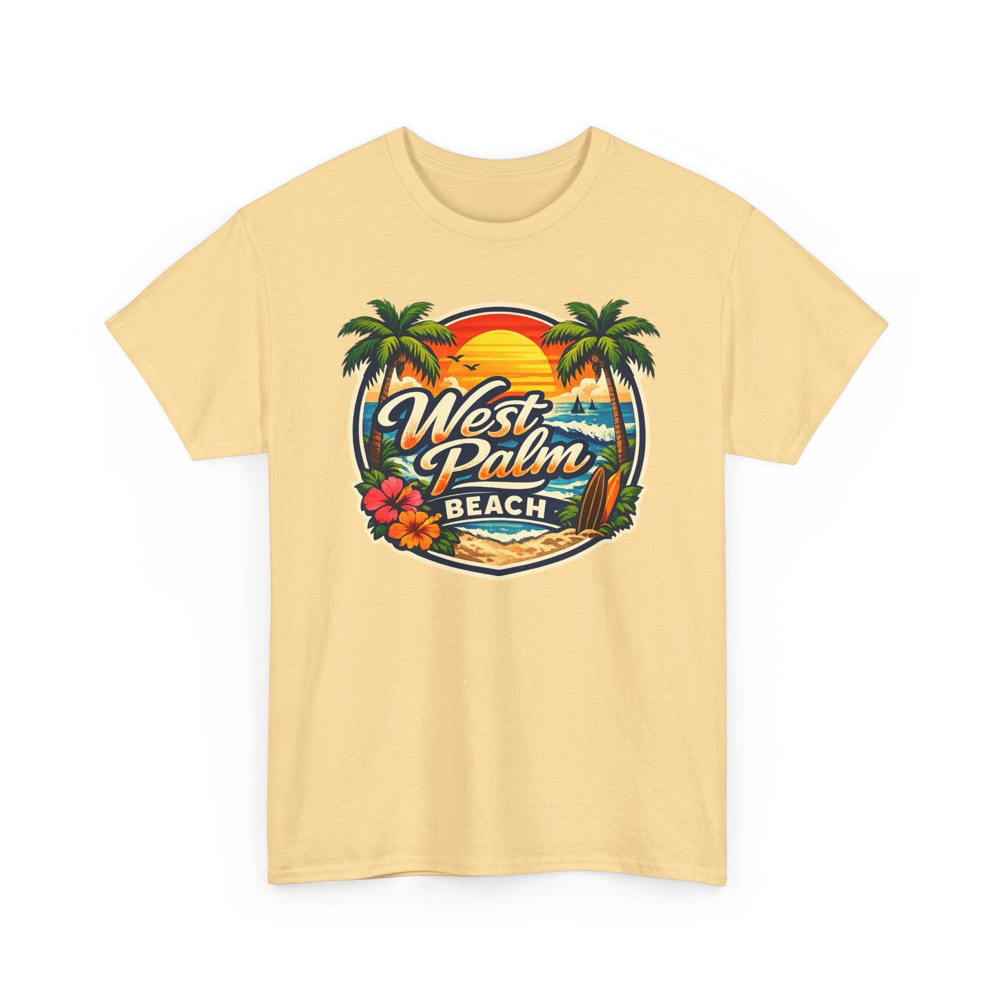 West Palm Beach Retro Sunset T-Shirt