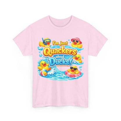 I'm Just Quackers About Ducks! Cute Rubber Duck Pool Tee