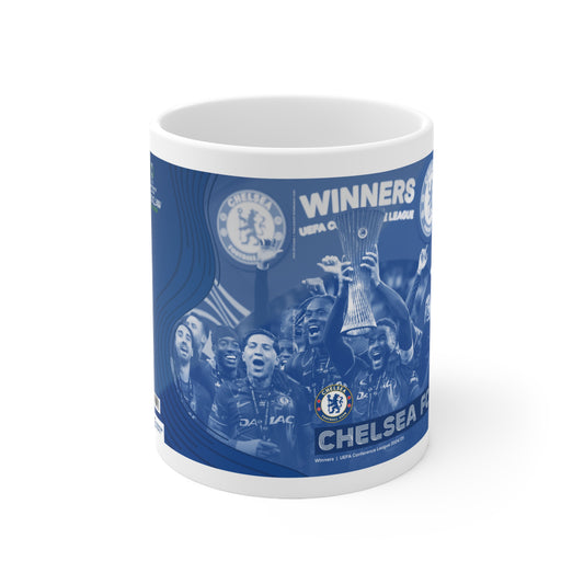 Chelsea 2025 UEFA Conference League Winners Ceramic Coffee Mug — Winners 11oz/15oz