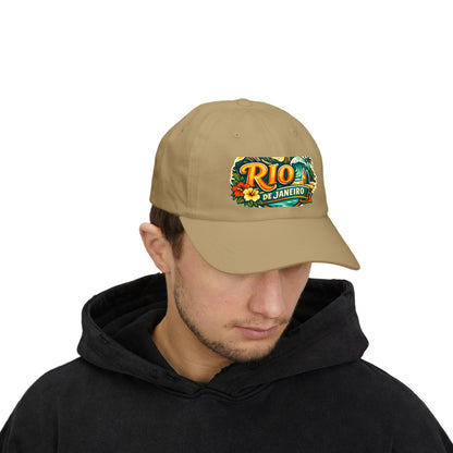 Rio de Janeiro Vintage Surf Dad Cap — Tropical Beach Hat