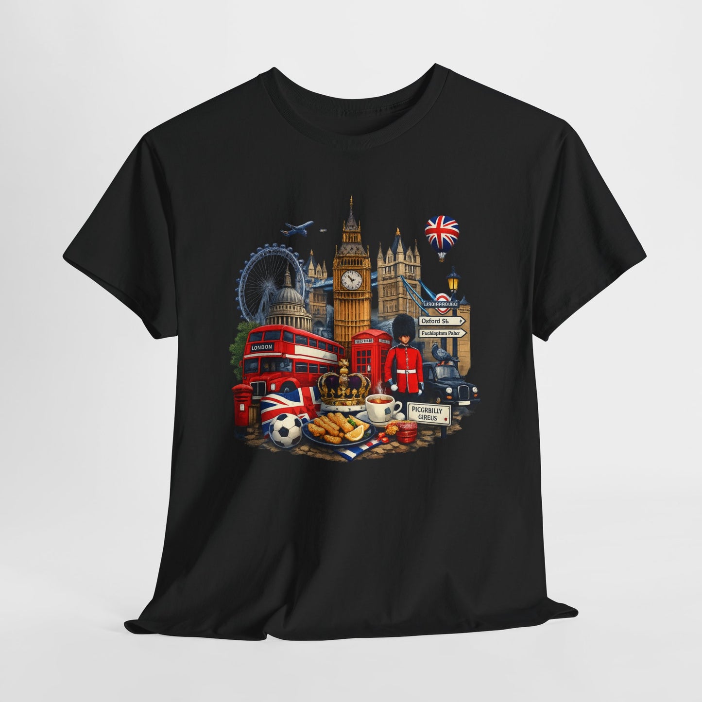 London Landmarks T‑Shirt — British Icons Collage Tee