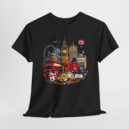 London Landmarks T‑Shirt — British Icons Collage Tee