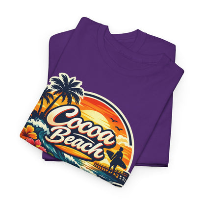 Cocoa Beach Vintage Sunset T-Shirt