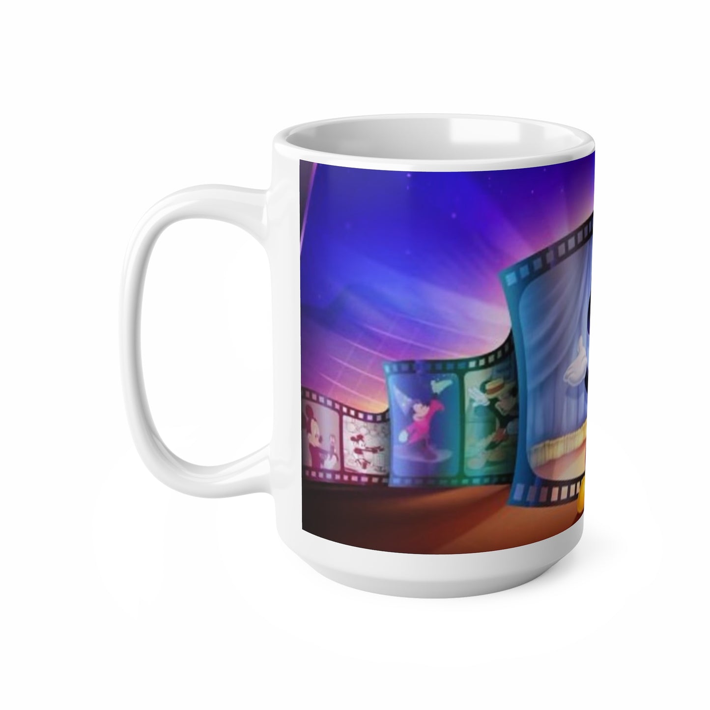Animated Mouse Movie Theater Ceramic Mug — 11oz & 15oz