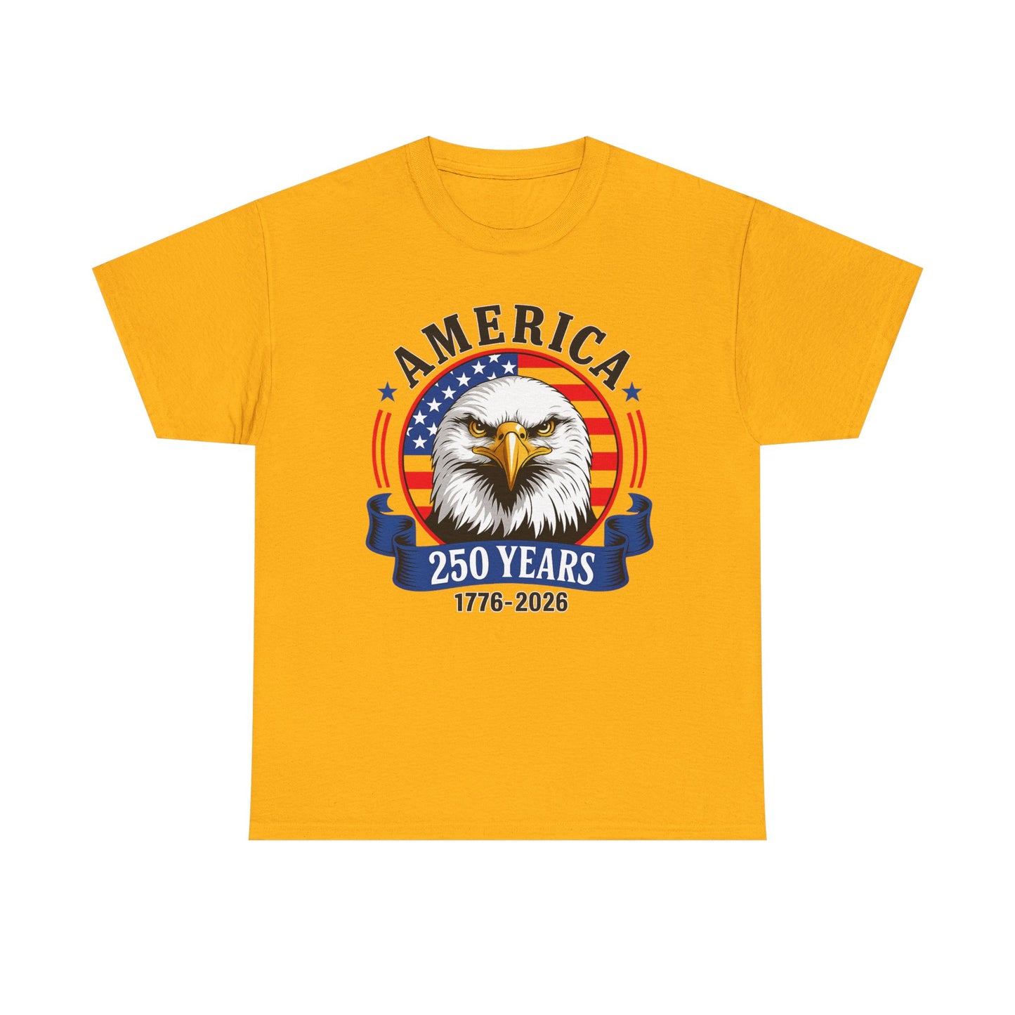 America 250 Years T-Shirt – Bald Eagle 1776–2026 Patriotic Tee