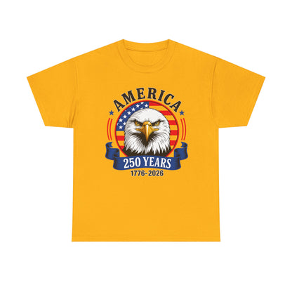 America 250 Years T-Shirt – Bald Eagle 1776–2026 Patriotic Tee