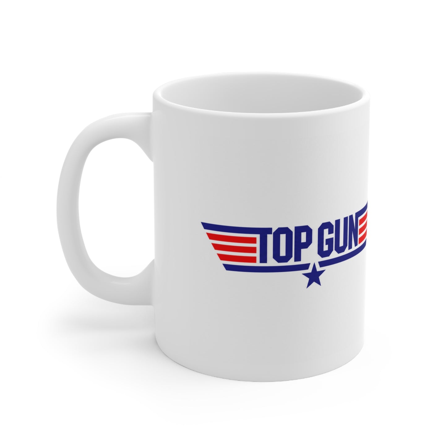 Top Gun & Top Gun Maverick Logo Ceramic Coffee Mug — 11oz & 15oz Retro Aviator Coffee Cup