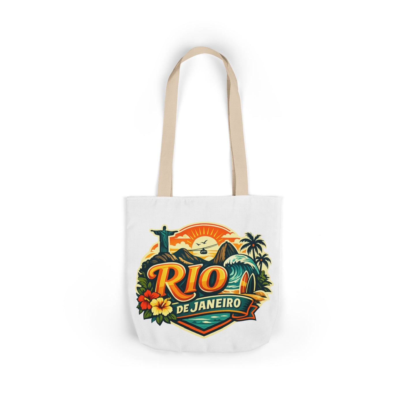 Rio de Janeiro Travel Tote — Retro Beach Canvas Bag