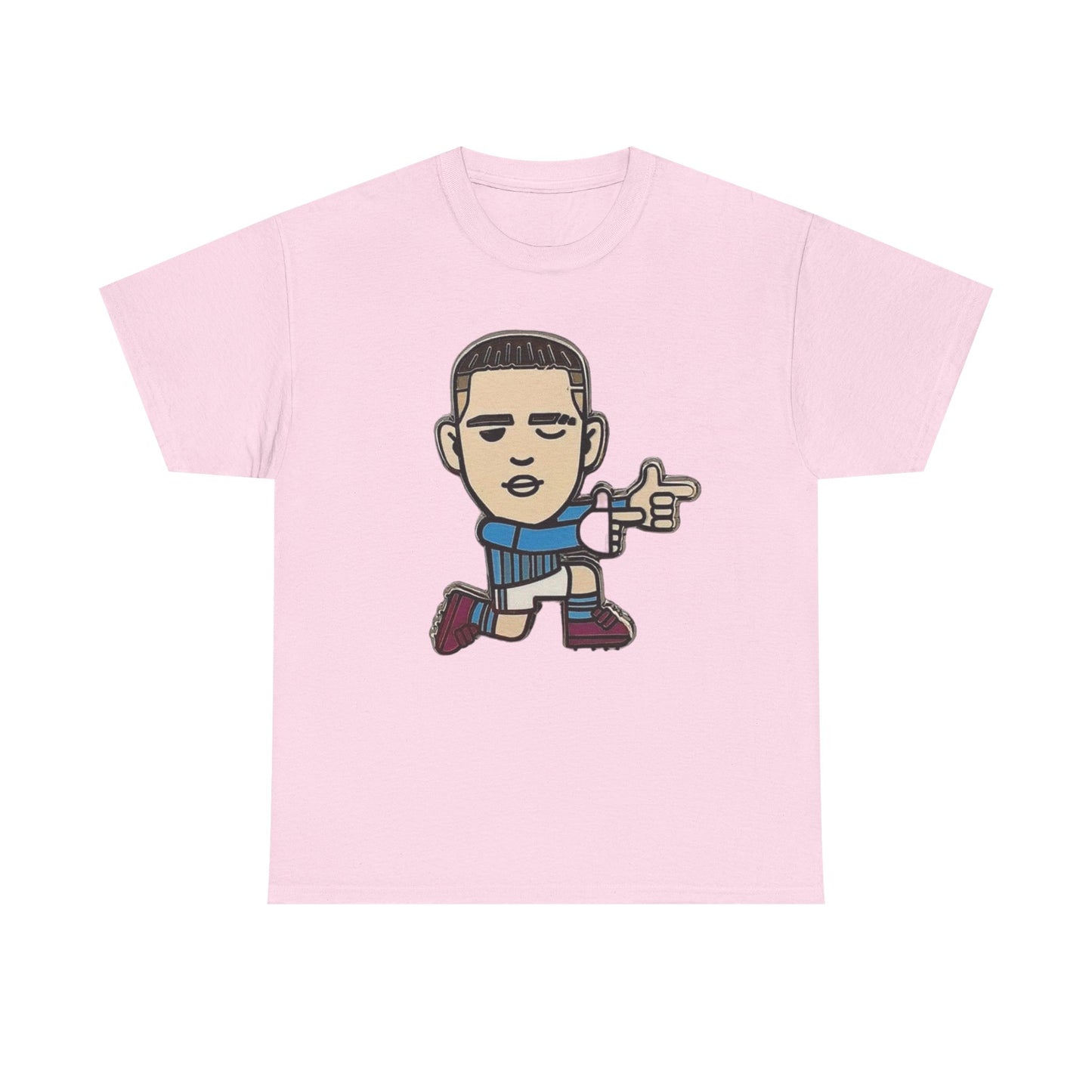 Phil Foden Cartoon Dance Pose Tee - Funky Character Graphic T-Shirt