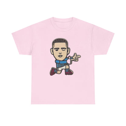 Phil Foden Cartoon Dance Pose Tee - Funky Character Graphic T-Shirt