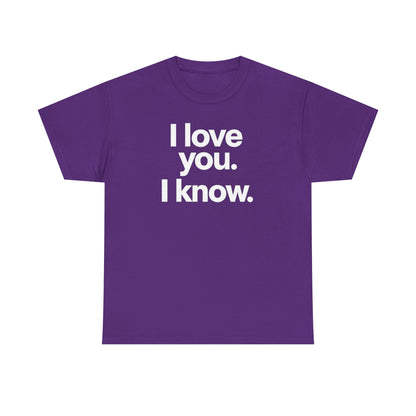 I Love You I Know Saying T‑Shirt from Star Wars