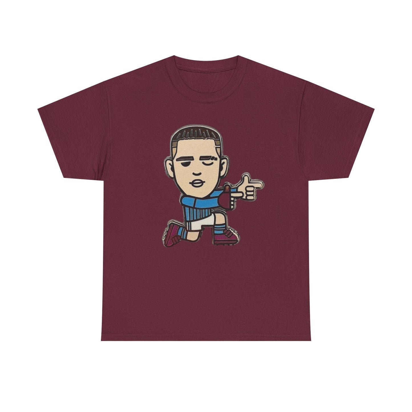 Phil Foden Cartoon Dance Pose Tee - Funky Character Graphic T-Shirt