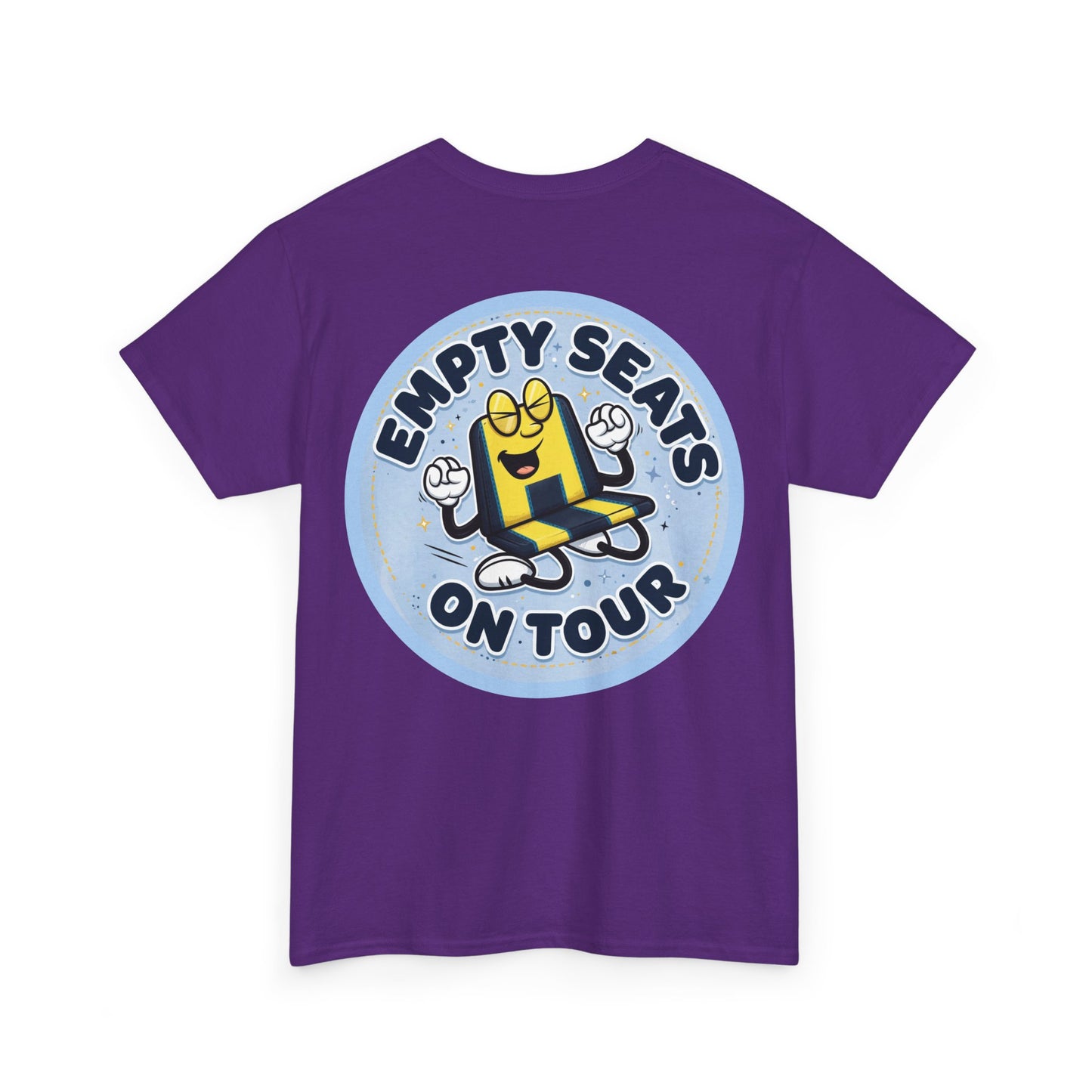 Manchester City T‑Shirt — "Empty Seats On Tour" Cartoon Seat Graphic Tee