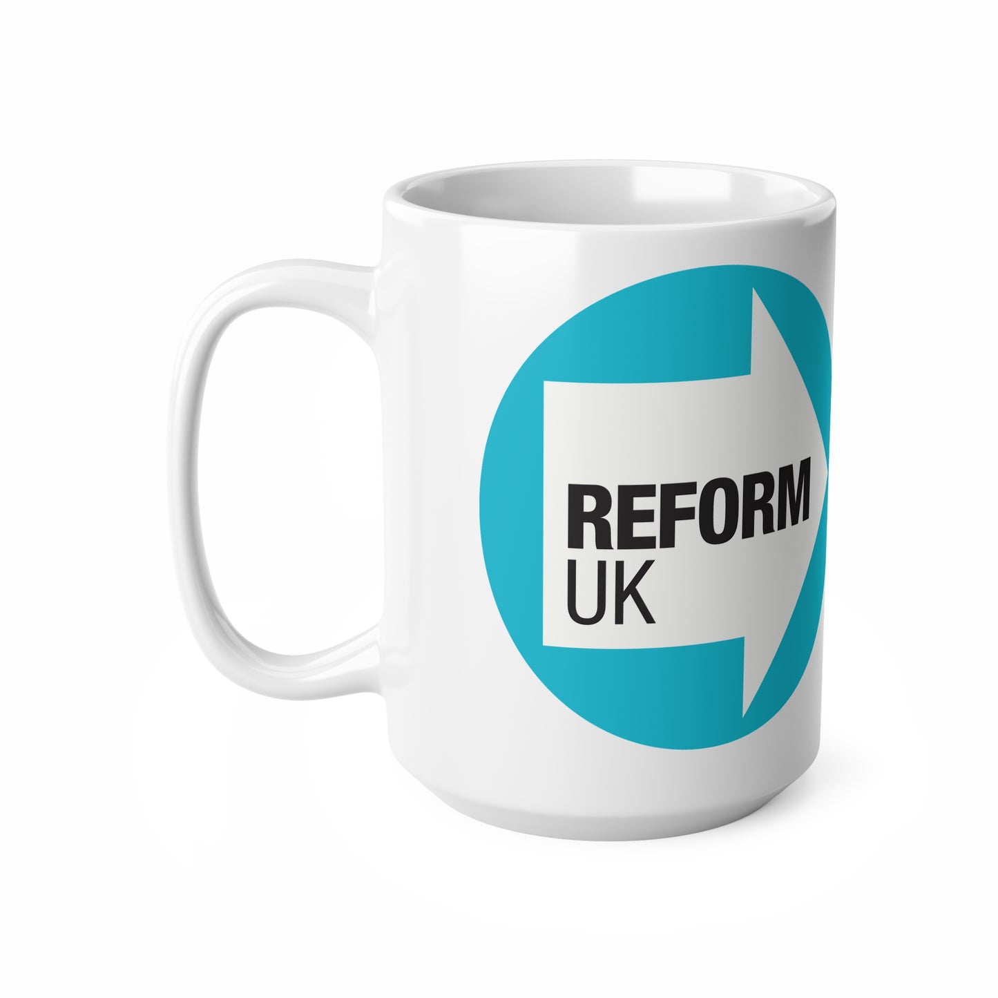 Reform UK Logo Mug — Ceramic Coffee Cup (11oz & 15oz)