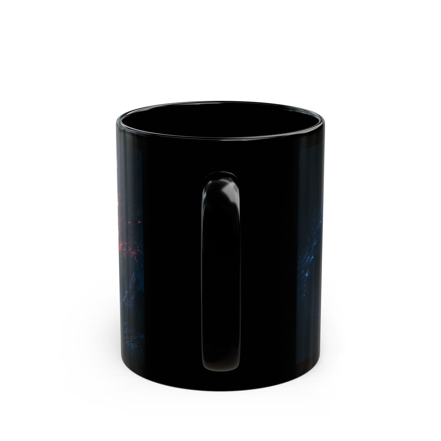 Empire Star Destroyer Space Vortex Black Mug — Cosmic Black Hole Coffee Cup (11oz/15oz)