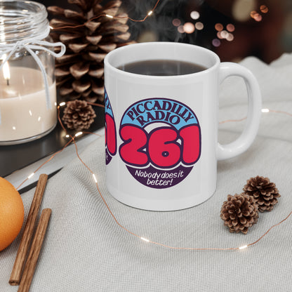 Retro Piccadilly Radio 261 Logo Ceramic Mug (11oz, 15oz)