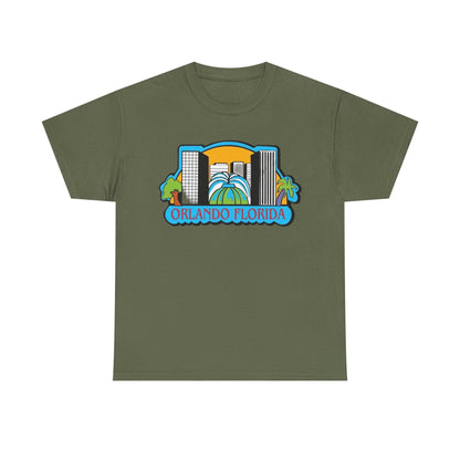 Orlando Florida Retro Skyline T-Shirt
