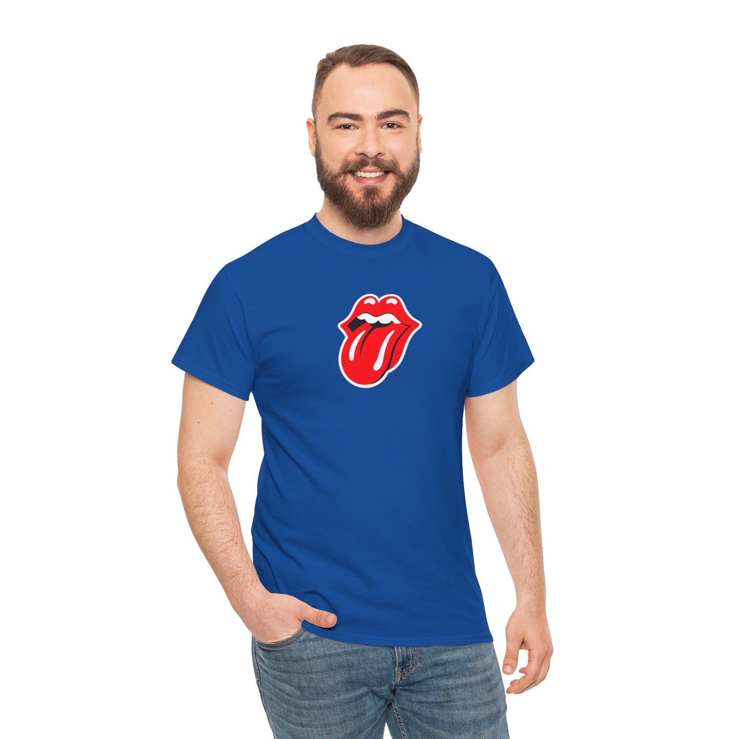 Rock Retro Red Tongue and Lips Graphic Tee