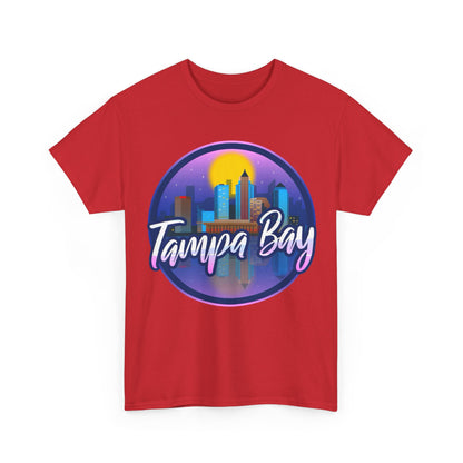 Tampa Bay Skyline T-Shirt — Retro Sunset Cityscape Tee