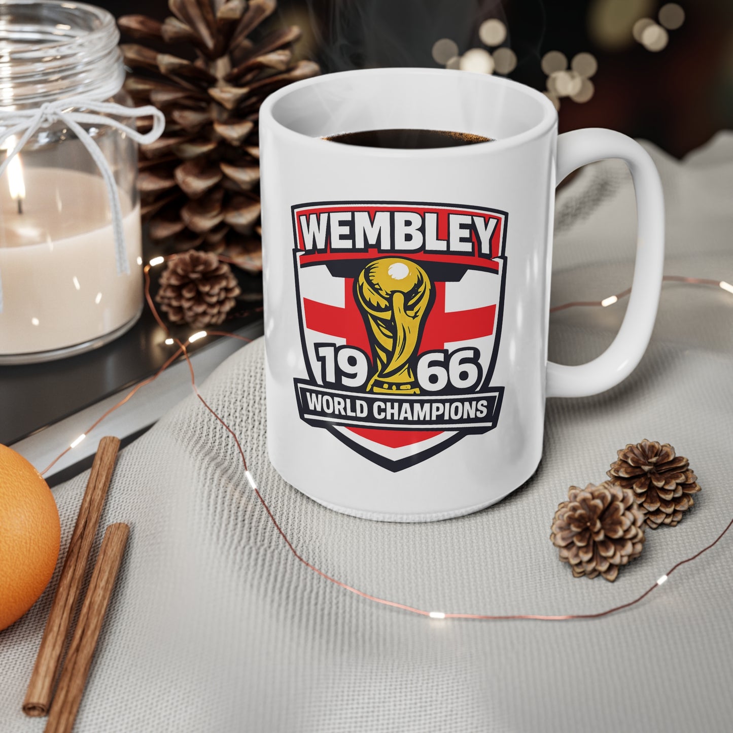 England Wembley 1966 World Champions Ceramic Coffee Cup (11oz & 15oz)