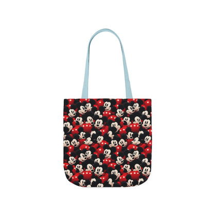 Mickey Mouse Canvas Tote — Retro Cartoon Character Allover Print
