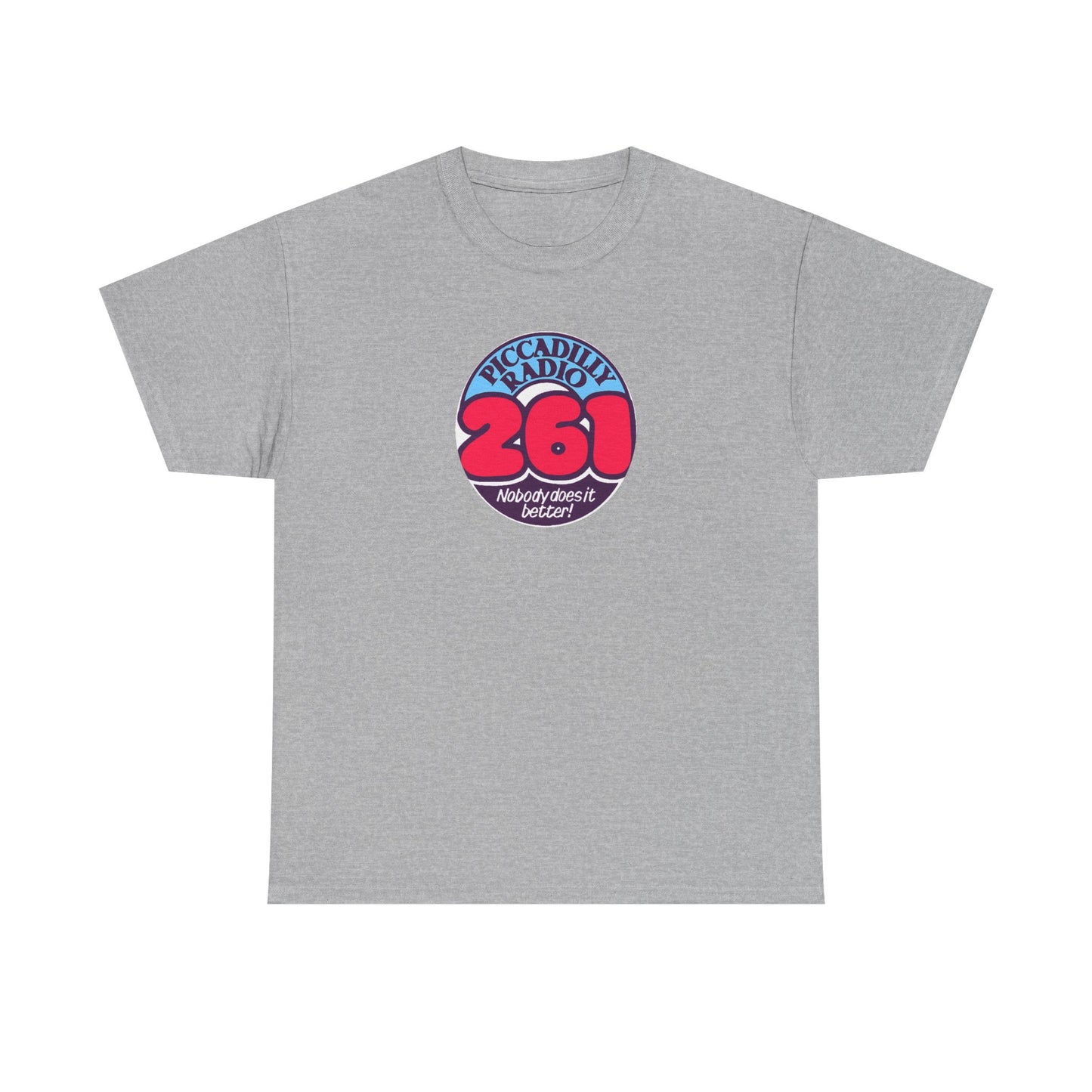 Piccadilly Radio '261' Logo T‑Shirt — Vintage Unofficial Radio Station Graphic Tee