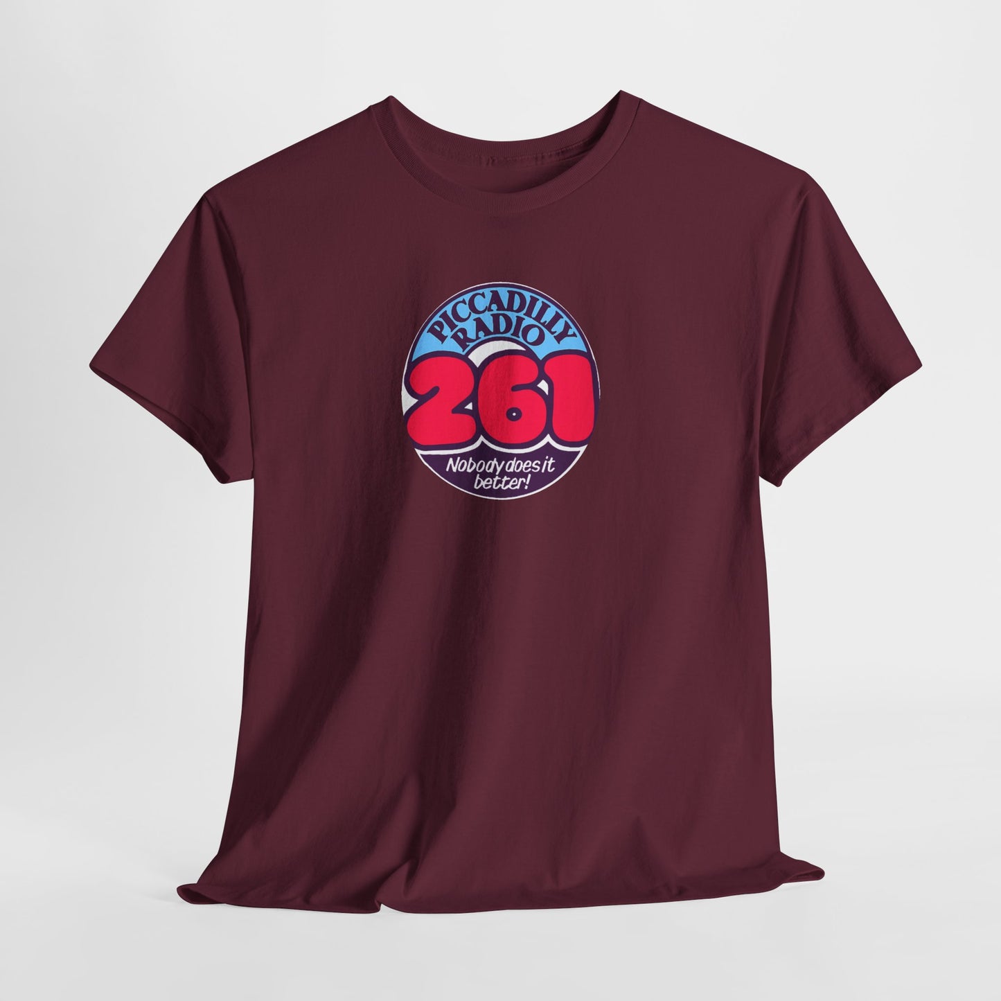 Piccadilly Radio '261' Logo T‑Shirt — Vintage Unofficial Radio Station Graphic Tee