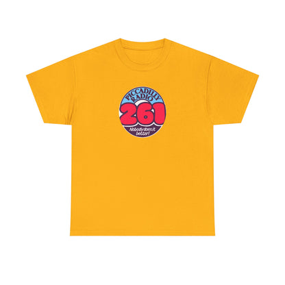 Piccadilly Radio '261' Logo T‑Shirt — Vintage Unofficial Radio Station Graphic Tee