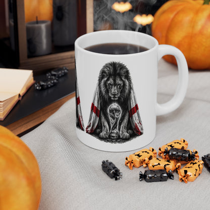 3 Lions England Ceramic Mug — Ceramic Coffee Cup (11oz/15oz)