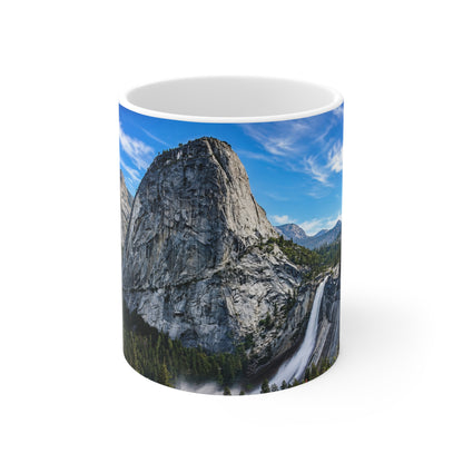 Yosemite Valley Scenic Photo Mug — Mountain Landscape Coffee Cup (11oz & 15oz)