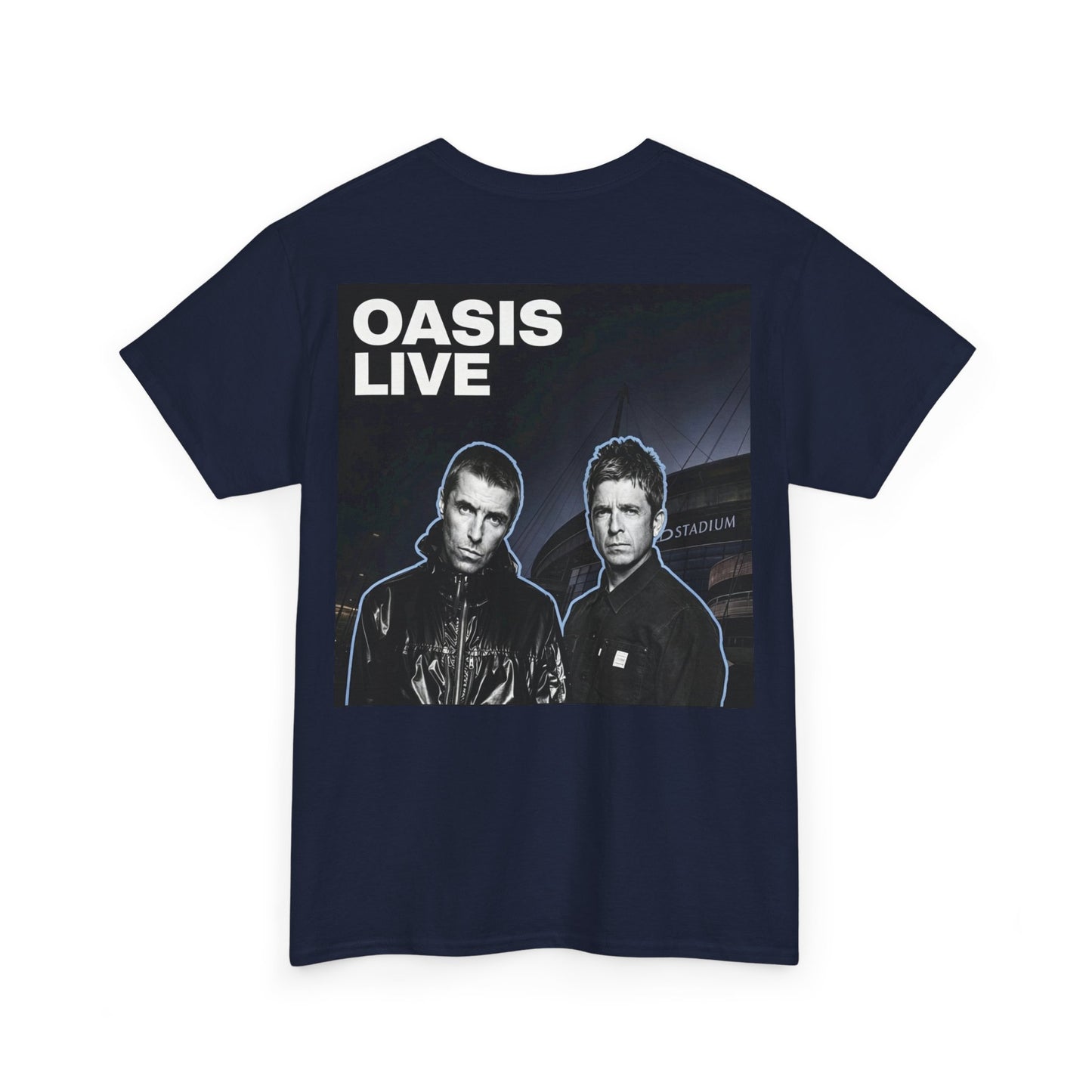 Oasis Live Graphic Tee — Retro Band Logo Concert T‑Shirt