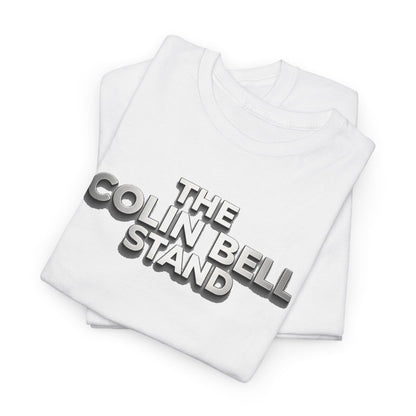 T-Shirt — “The Colin Bell Stand” Retro Chrome Text Tee