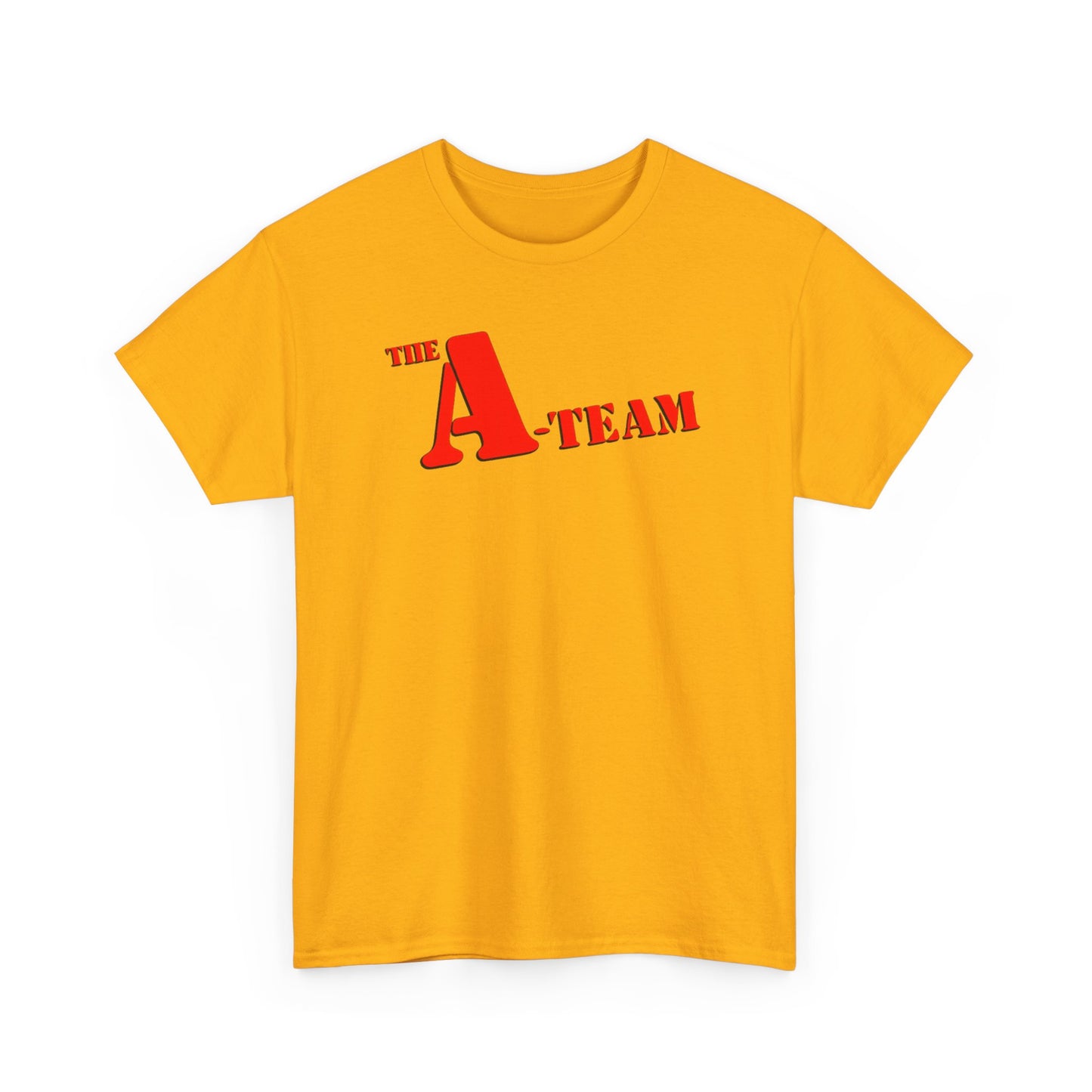 A-Team Graphic Tee — Retro Red Logo Vintage Crew T-Shirt
