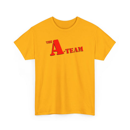 A-Team Graphic Tee — Retro Red Logo Vintage Crew T-Shirt