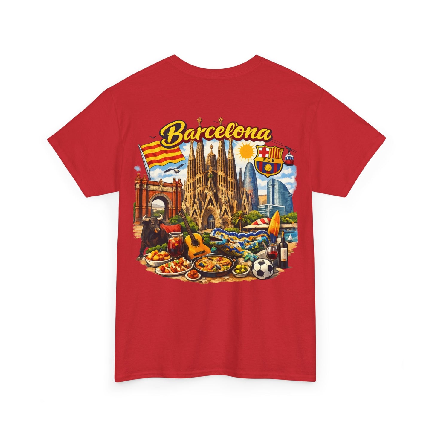 Barcelona Souvenir T‑Shirt — Vintage City Collage Tee