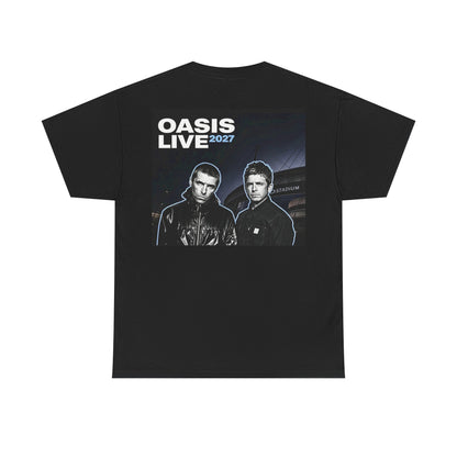 Oasis Live 2027 Band Tee — Retro Rock Concert T-Shirt