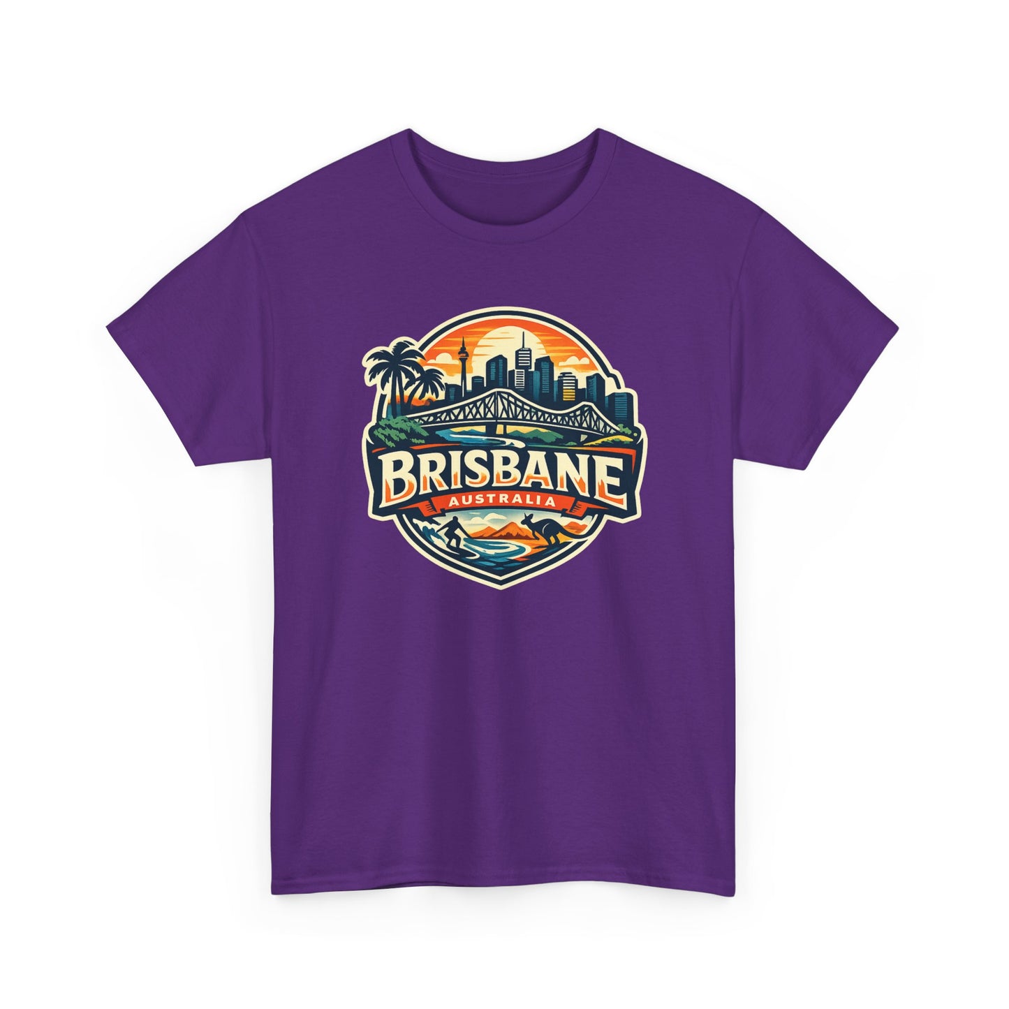 Brisbane Australia Vintage Sunset T-Shirt
