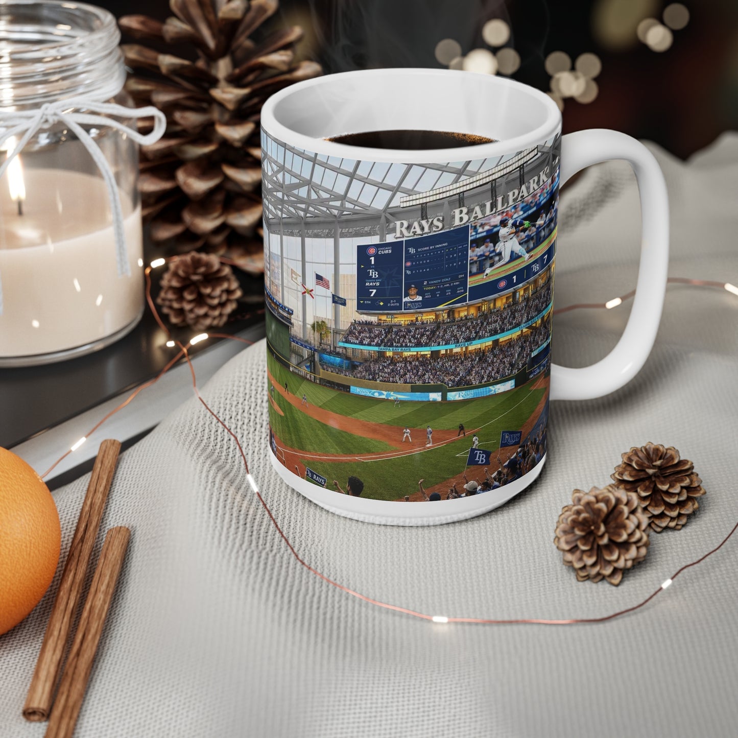 Baseball Stadium Photo Mug – Tampa Bay Game Day Ceramic Coffee Cup (11oz & 15oz)