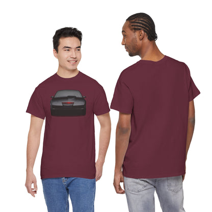 KITT-Inspired Retro Sports Car Tee — Front View Knight Rider Car Graphic Shirt