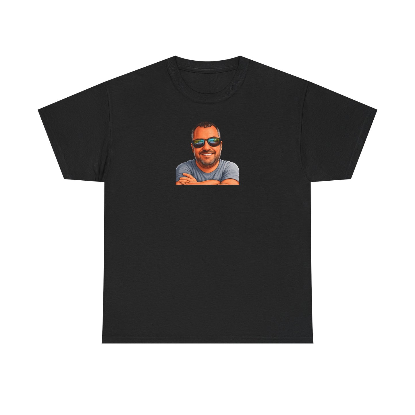 Graphic Tee — 'Two Things Are Infinite' Funny Quote T-Shirt with Sunglasses Portrait