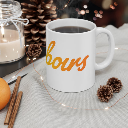 Neighbor Script Ceramic Mug — 11oz & 15oz Coffee Cup