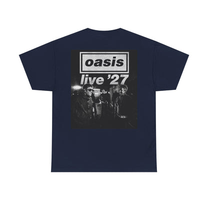 Oasis 'Live '27' Band Tee — Vintage Rock Concert T-Shirt