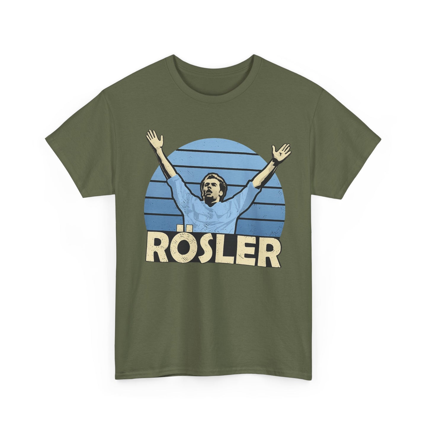 Retro 'Rösler' Graphic Tee - Vintage Soccer Fan Shirt
