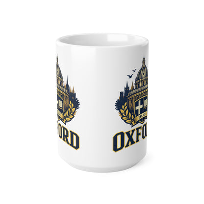 Oxford Crest Ceramic Coffee Mug — University Shield Design, 11oz & 15oz