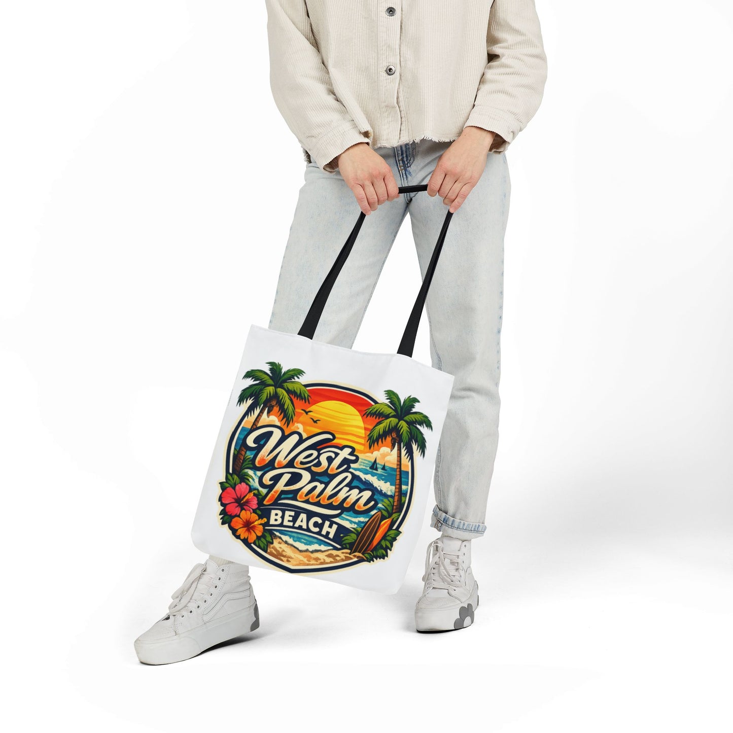 West Palm Beach Vintage Sunset Tote