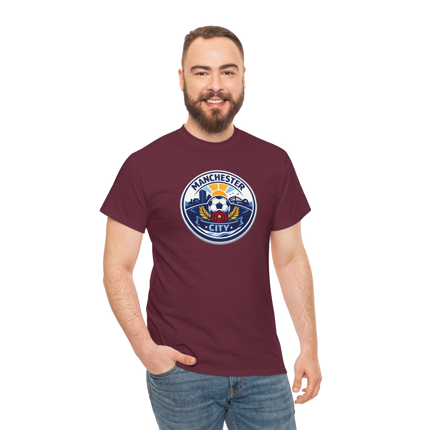 Manchester City Crest T-Shirt — Soccer Fan Tee
