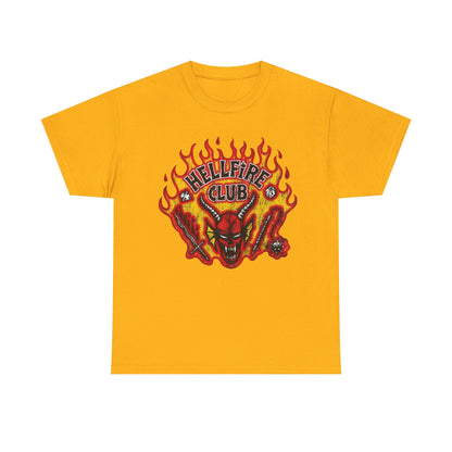 T-Shirt — "Hellfire Club" Fiery Devil Graphic Tee