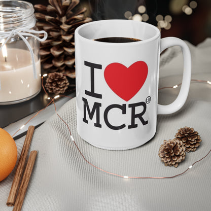 I Love Manchester Mug - I  MCR Ceramic Coffee Mug (11oz & 15oz)