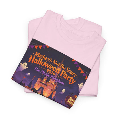 Halloween Mickey T-Shirt — "Not So Scary Halloween Party" Castle Graphic Tee