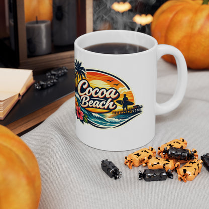 Cocoa Beach Ceramic Coffee Cups, 11oz, 15oz